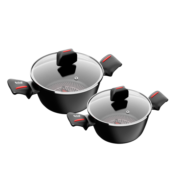 Набір із 2-х каструль Smart Fry Krauff 2.3л, 6.6л + ПОДАРУНКИ: кухонна дошка