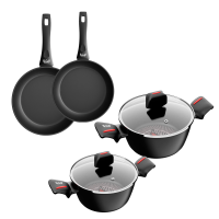 Каструля з кришкою Smart Fry 2,3л, 6,6л та Сковорода універсальна 26,28 см Berlin + ПОДАРУНКИ: Тертка 4-стороння Каструля з кришкою Smart Fry 2,3л, 6,6л та Сковорода універсальна 26,28 см Berlin + ПОДАРУНКИ: Тертка 4-стороння