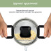 Набір каструль з ковшем Elegance Krauff + ПОДАРУНКИ: Набір кухонних дошок - фото 13