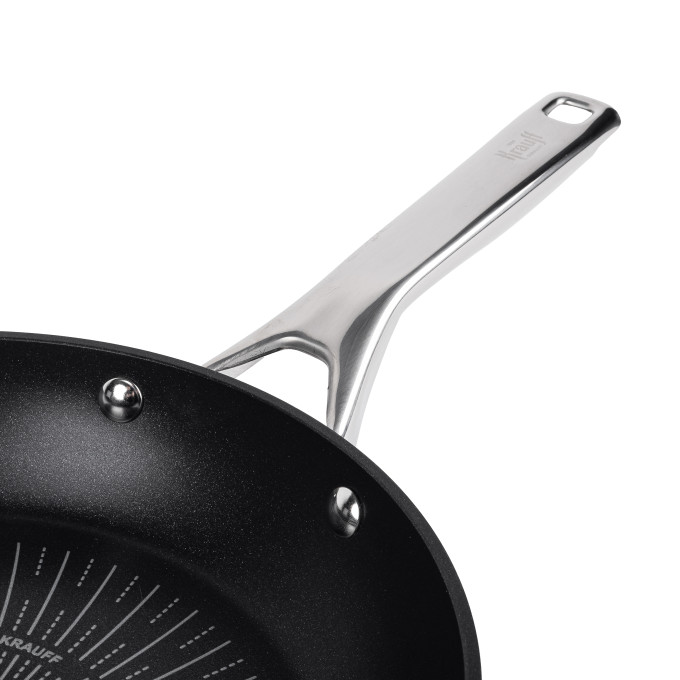 Набір зі сковороди WOK 28 см, кастрюлі 4,5л та універсальної кришки + ПОДАРУНОК: Тертка прямокутна
