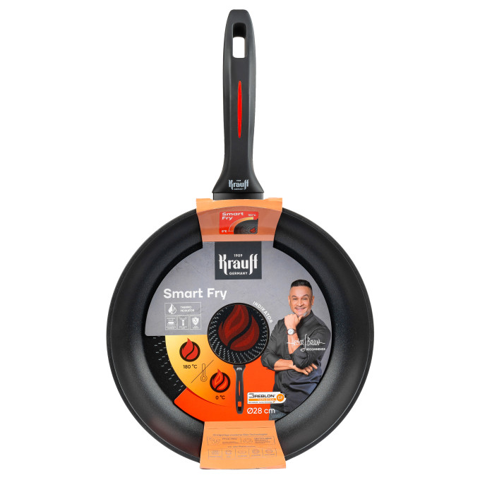 Набір зі сковорідок Smart Fry 26 см, 28 см та сковорідка для млинців 24 см + ПОДАРУНКИ: ополоник, лопатка та картоплемялка