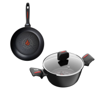 Набір сковорідки з каструлею Smart Fry + ПОДАРУНОК: Універсальна кришка та набір кухонних дощок