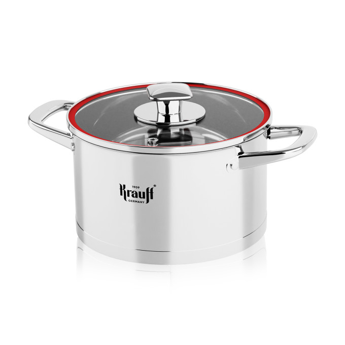 Каструля з кришкою 2,7л та ківш з кришкою 2л Prime Chef Krauff + ПОДАРУНОК:кухонні аксесуари