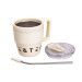 Термокухоль Coffee & Tea з трубочкою бежева HP-14-23BE - фото 3