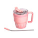 Термокухоль Coffee & Tea з трубочкою рожева HP-14-23P - фото 3