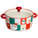 Супниця порцелянова Christmas новорічна 800 (мл) з кришкою Yiwu FM-CS-9C  - фото 1