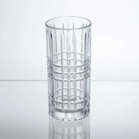 Набір склянок Geometric Glass 6 штук по 300 мл з рельєфним візерунком HP-17-3 Набір склянок Geometric Glass 6 штук по 300 мл з рельєфним візерунком HP-17-3