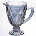 Кухоль для напоїв Fractal скляний 1 літр HP-19-267 глечик для лимонаду прозорий  - фото 1