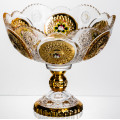 Кількість: Ваза для фруктів скляна Gold Glass 22 см Yiwu HP-34-140