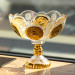 Кількість: Ваза для фруктів скляна Gold Glass 22 см Yiwu HP-34-140 - фото 2