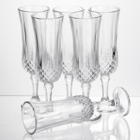 Набір келихів для шампанського Vintage Crystal 6 штук по 160 мл Yiwu HP-34-72