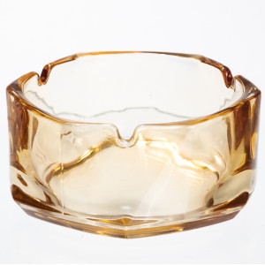 Попільничка скляна Diamond Faceted 12 см, золотистий Yiwu HP-34-78