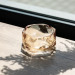 Попільничка скляна Diamond Faceted 12 см, золотистий Yiwu HP-34-78 - фото 2