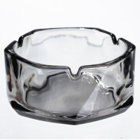 Попільничка скляна Diamond Faceted 12 см, сірий Yiwu HP-34-79