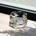 Попільничка скляна Diamond Faceted 12 см, сірий Yiwu HP-34-79 - фото 2