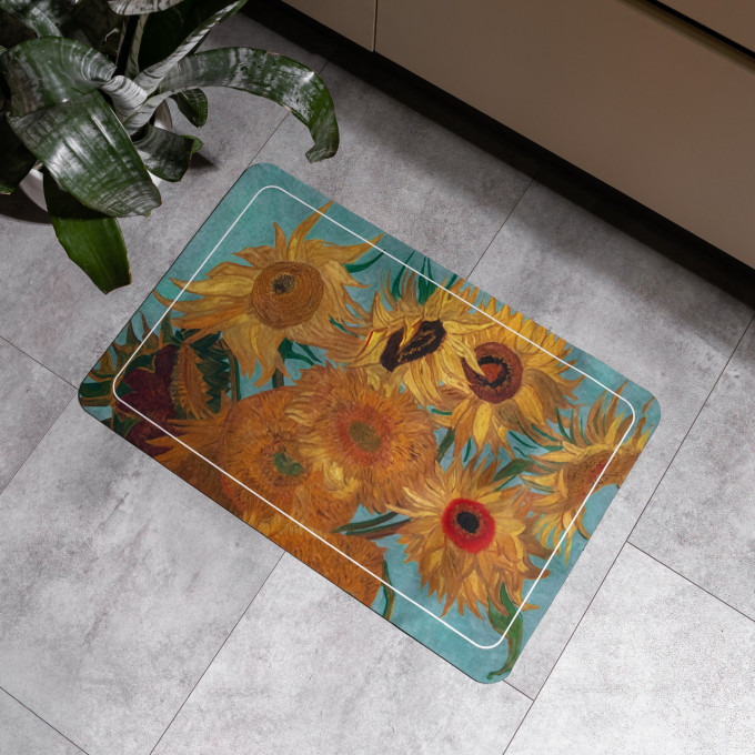 Коврик диатомитовый Sunflower 58*38 см прямоугольный Yiwu HP-42-102