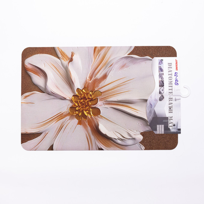 Коврик с 3D-принтом Impasto 58*38 см диатомитовый Yiwu HP-42-105