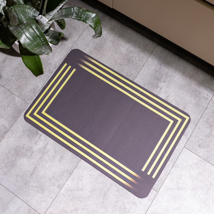 Коврик универсальный диатомитовый Stripe 58*38 см прямоугольный Yiwu HP-42-121