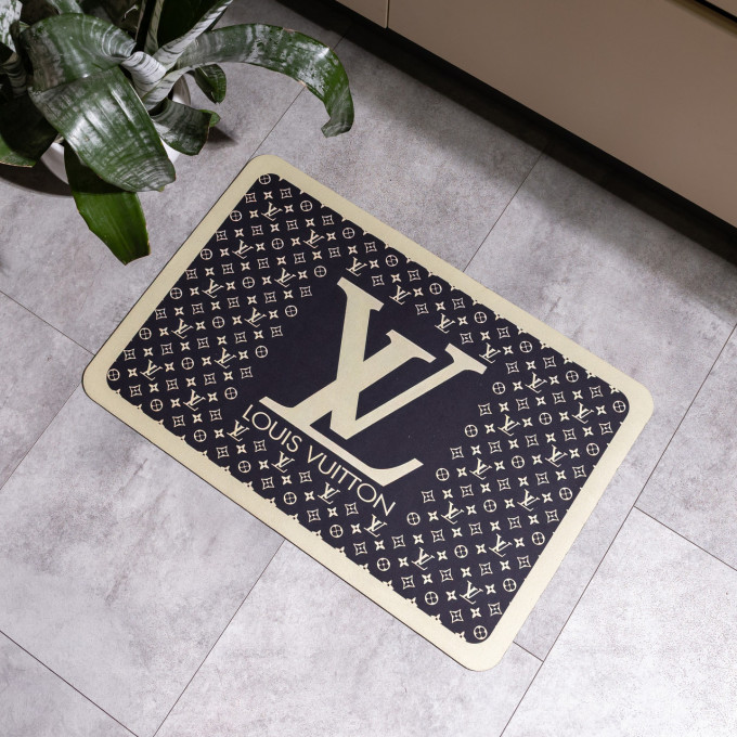 Коврик придверный Monogram 58*38 см диатомитовый Yiwu HP-42-128