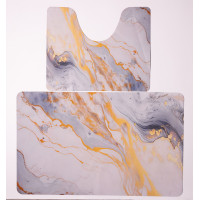 Набір килимків для ванної та туалету Golden Marble 50*80 / 40*50 см Yiwu HP-42-179 Набір килимків для ванної та туалету Golden Marble 50*80 / 40*50 см Yiwu HP-42-179