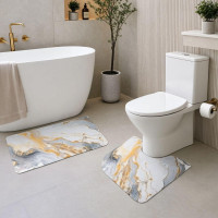 Набір килимків для ванної та туалету Golden Marble 50*80 / 40*50 см Yiwu HP-42-179 Набір килимків для ванної та туалету Golden Marble 50*80 / 40*50 см Yiwu HP-42-179