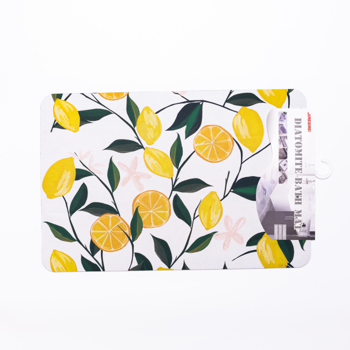 Коврик универсальный диатомитовый Limoncello 58*38 см прямоугольный Yiwu HP-42-213
