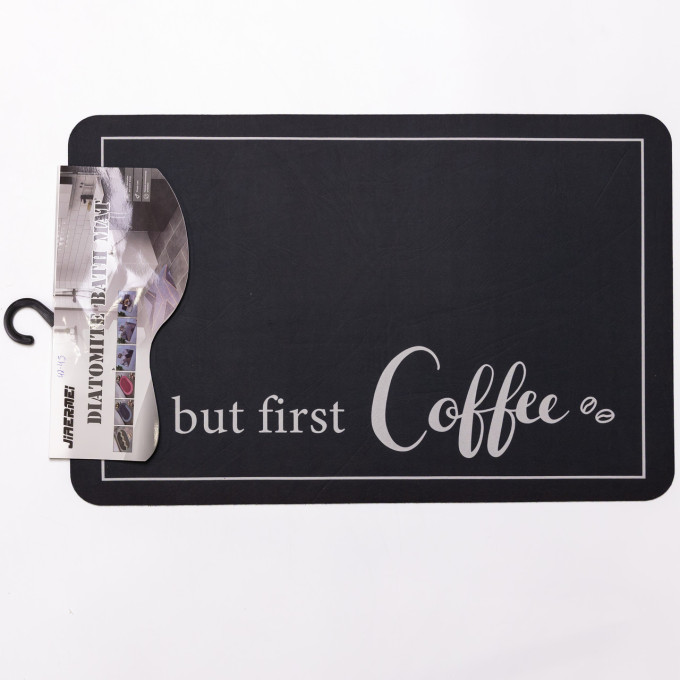 Килимок для кухні But first Coffee 58*38 см діатомітовий HP-42-43