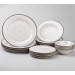 Столовый сервиз на 6 персон фарфоровый Lace 24 предмета Yiwu HP-7-709N  - фото 1