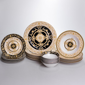 Столовый сервиз на 6 персон фарфоровый  24 предмети Yiwu HP-7-711