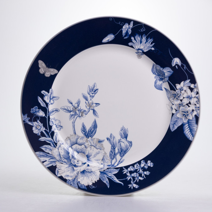 Столовый сервиз на 6 персон фарфоровый Blossom Blue 24 предмети Yiwu HP-7-713N