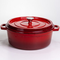 Кокотниця чавунна емальована 7,5 л, червоний Yiwu HP-FLG-7 RED Кокотниця чавунна емальована 7,5 л, червоний Yiwu HP-FLG-7 RED