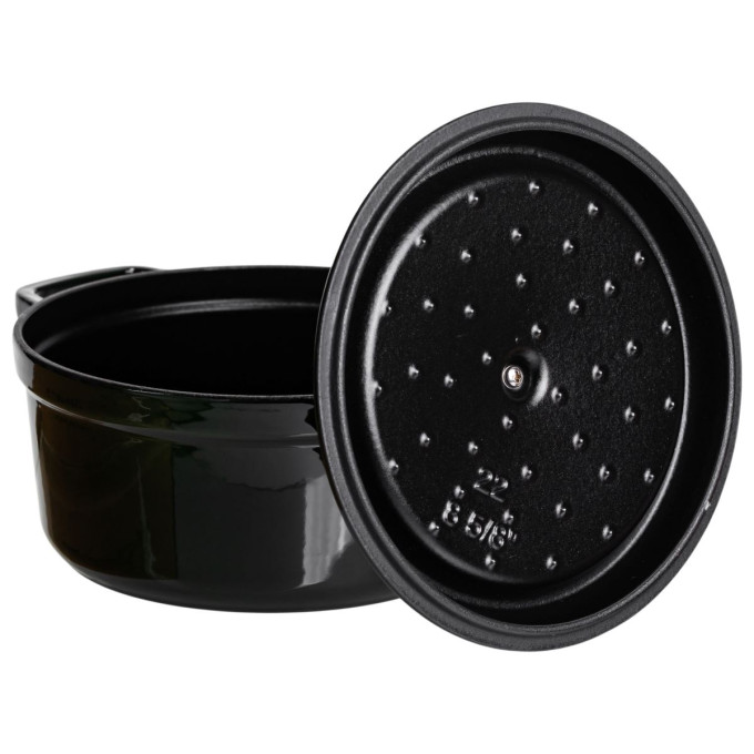 Кокотниця чавунна емальована 2,5 л, малахіт HP-FLG-9 green