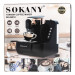 Кавомашина 700 Вт професійна електрична кавоварка Sokany SK-04010 - фото 3