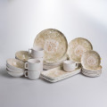 Столовый сервиз фарфоровый Baroque 32 предмета на 6 персон Yiwu YS02-011