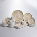 Столовый сервиз фарфоровый Baroque 32 предмета на 6 персон Yiwu YS02-011  - фото 1