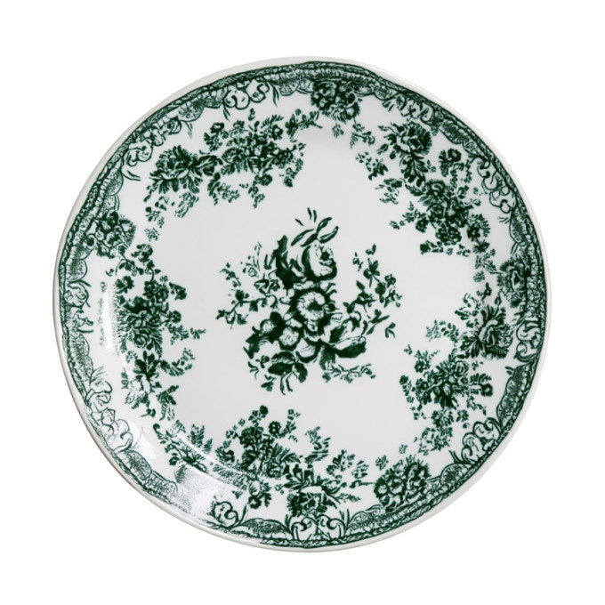 Столовий набір посуду 32 предмети на 6 персон Vintage Elegant Зелений порцеляновий YY78-7A