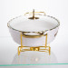 Мармитница фарфоровая для вторых блюд Margaret 1,5 л Yiwu YYSH1215 - фото 4